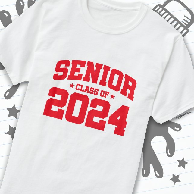 Klass 2024: Högre Studenten 2024 T Shirt (Skapare uppladdad)