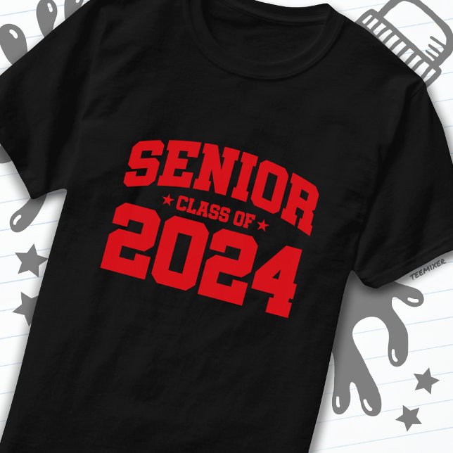 Klass 2024: Högre Studenten 2024 T Shirt (Skapare uppladdad)