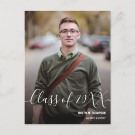 Klass 2024 Male Student Photo Namn Meddelande Vykort
