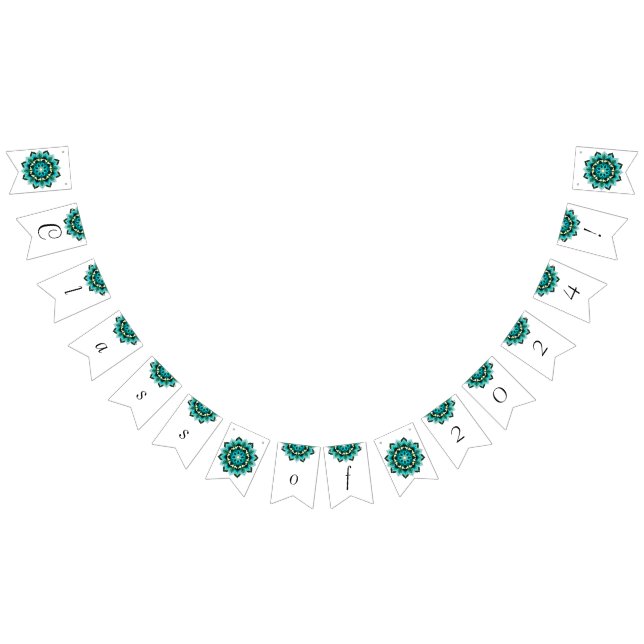 Klass 2024! Mandala in aqua Vimplar (Alla)