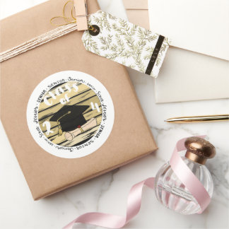 Klass 2024 runt klistermärke