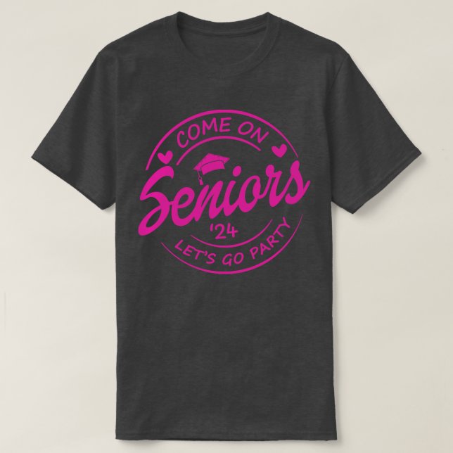 Klass 2024: Senior Gifts Funny Seniors 2024 3 T Shirt (Design framsida)
