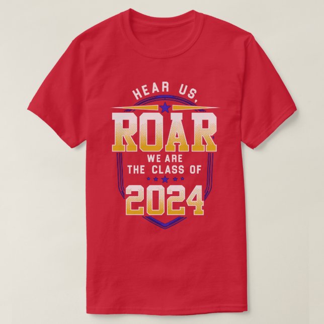 Klass 2024: Senior Gifts Funny Seniors 2024 8 T Shirt (Design framsida)