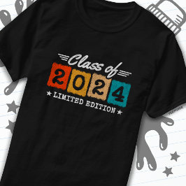 Klass 2024 Student Retro Senior Studenten T Shirt