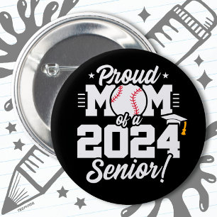 Klass 2024 Studenten Baseball Mamma Senior 2024 Knapp