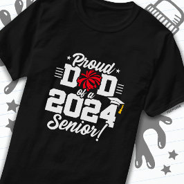 Klass 2024 Studenten Cheer Pappa Senior 2024 T Shirt