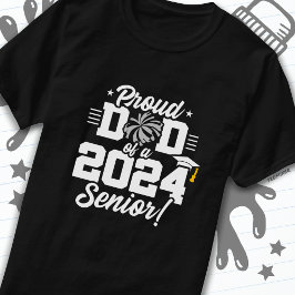 Klass 2024 Studenten Cheer Pappa Senior 2024 T Shirt