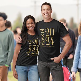 Klass 2024 Studenten med Namn i skolan T Shirt