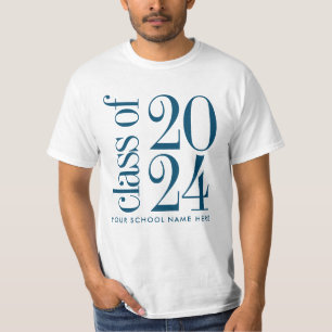 Klass 2024 Studenten med Namn i skolan T Shirt