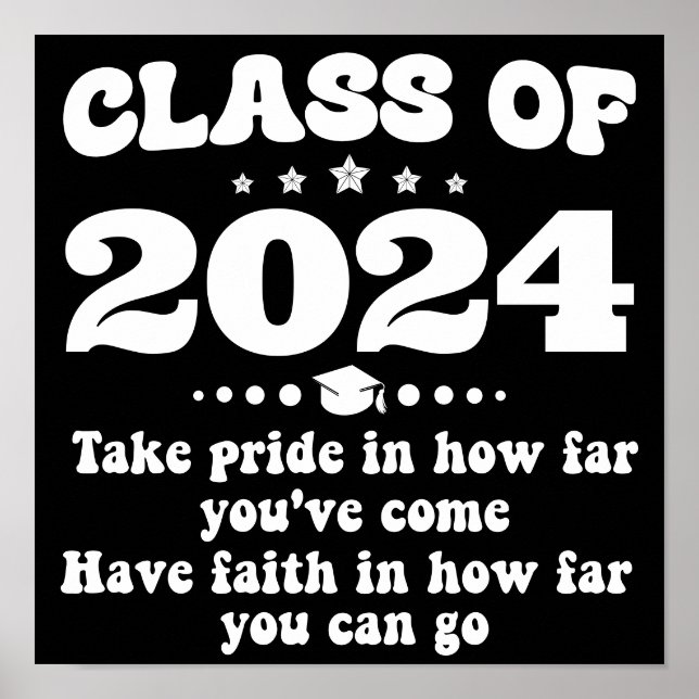 Klass 2024 Studenten-Personlig Poster (Framsidan)