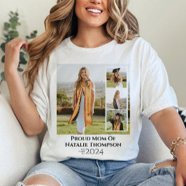 Klass 2024 Studenten Photo Collage Anpassningsbar T Shirt