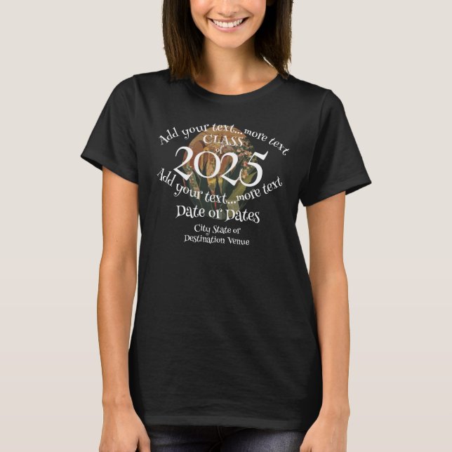Klass 2025 Årsfestfirande Examen T Shirt (Framsida)