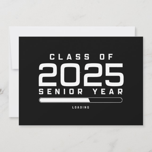 Klass 2025 Avgångsklass Laddar Senior 2025  Inbjudningar (Framsida)