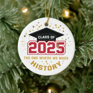 Klass 2025 - Den där vi skapade historia Julgransprydnad Keramik