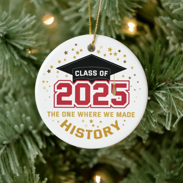 Klass 2025 - Den där vi skapade historia Julgransprydnad Keramik (Träd)
