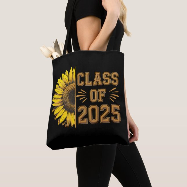 Klass 2025 examen solros examen tygkasse (Närbild)