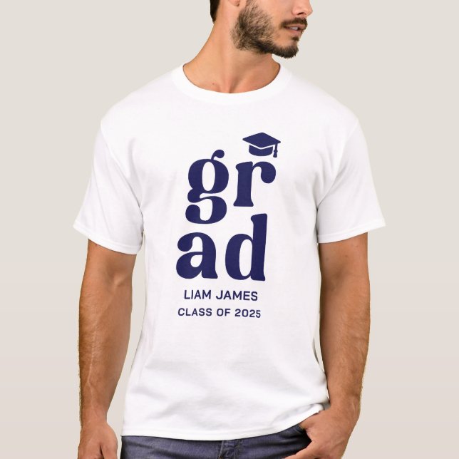 klass 2025 examen Studentexamen fest T Shirt (Framsida)