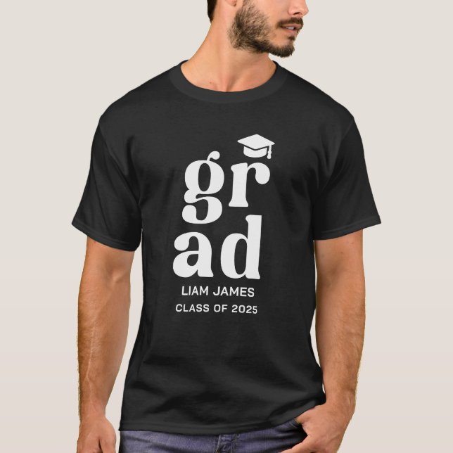 klass 2025 examen Studentexamen fest T Shirt (Framsida)
