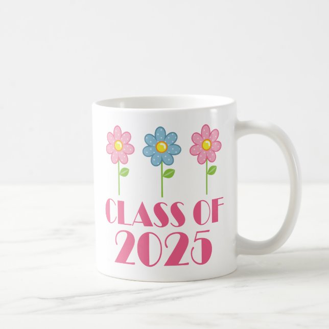 Klass 2025 Girls Studenten Gift Kaffemugg (Höger)
