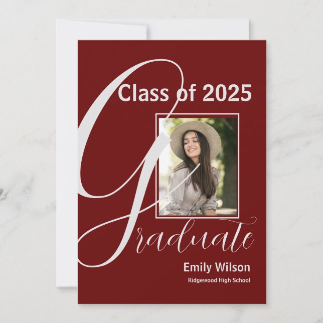 Klass 2025 GRAD 2 Photo Red Studentfest (Framsida)