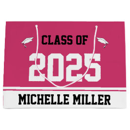 Klass 2025: Grads Namn Magenta White Studenten