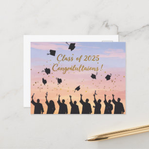 Klass 2025 - Grattisar!" vykort
