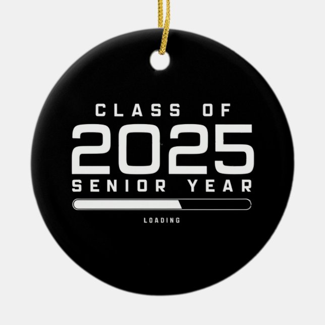 Klass 2025: Högre årsladdning 2025 Julgransprydnad Keramik (Framsidan)