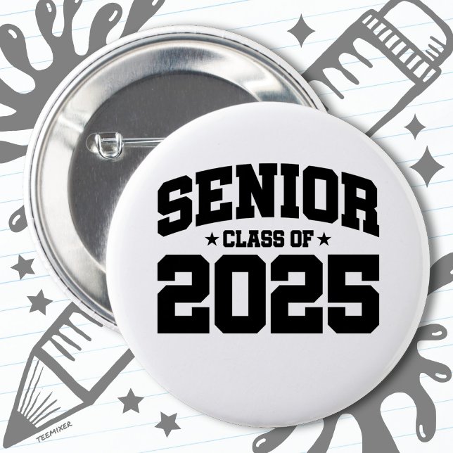 Klass 2025 Högskola Studenten 2025 Knapp (Skapare uppladdad)