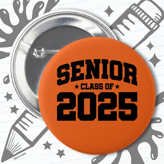 Klass 2025 Högskola Studenten 2025 Knapp (Skapare uppladdad)