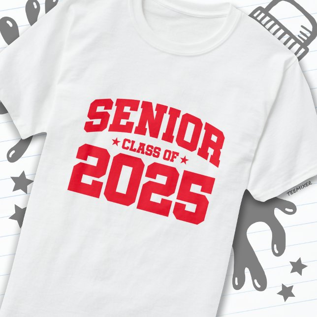 Klass 2025 Högskola Studenten 2025 T Shirt (Skapare uppladdad)