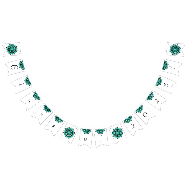 Klass 2025! Mandala in aqua Vimplar (Alla)