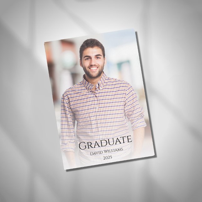 Klass 2025 Modern Foto Studenten-meddelande Inbjudningar (Skapare uppladdad)