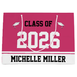 Klass 2025 och Namn på Magenta & vit mall