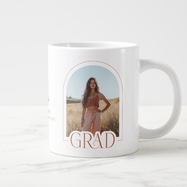 Klass 2025: Photo Grad Studenten Keepsaki Gift Jumbo Mugg (Höger)