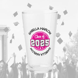 Klass 2025 Rosa Student Namn Glaskopp