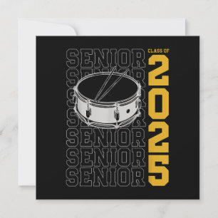 Klass 2025: Senior Drums for Drummer or Percussi Tack Kort