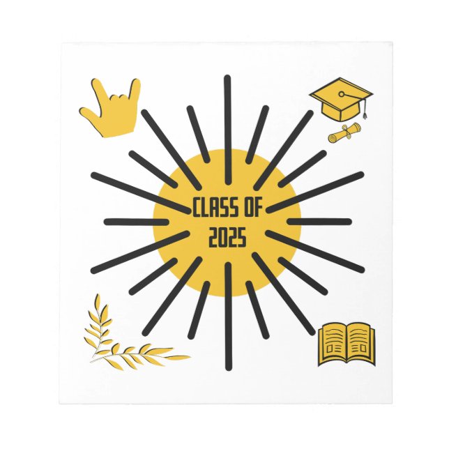 Klass 2025 - Solsken Anteckningsblock (Framsida)