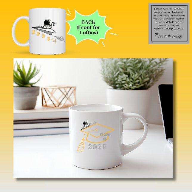 Klass 2025 Studenten Mugg: Reach for the Stars! Kaffemugg (Skapare uppladdad)