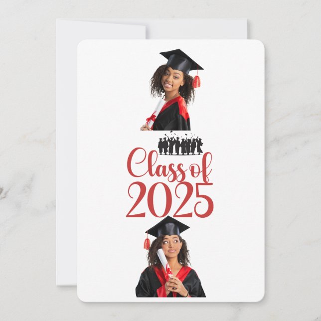 Klass 2025 Studenten Personlig Inbjudningar (Framsida)