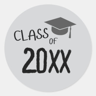 Klass 2025 Studenten Runt Klistermärke
