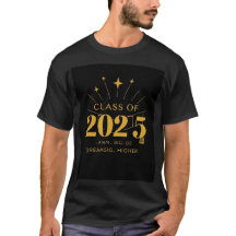 Klass 2025 Studenten T-Shirt - Dream Big, Stiga up