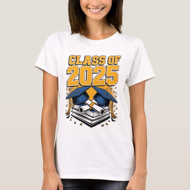 Klass 2025 Studenten T-Shirt - Högre årshandel (Framsida)