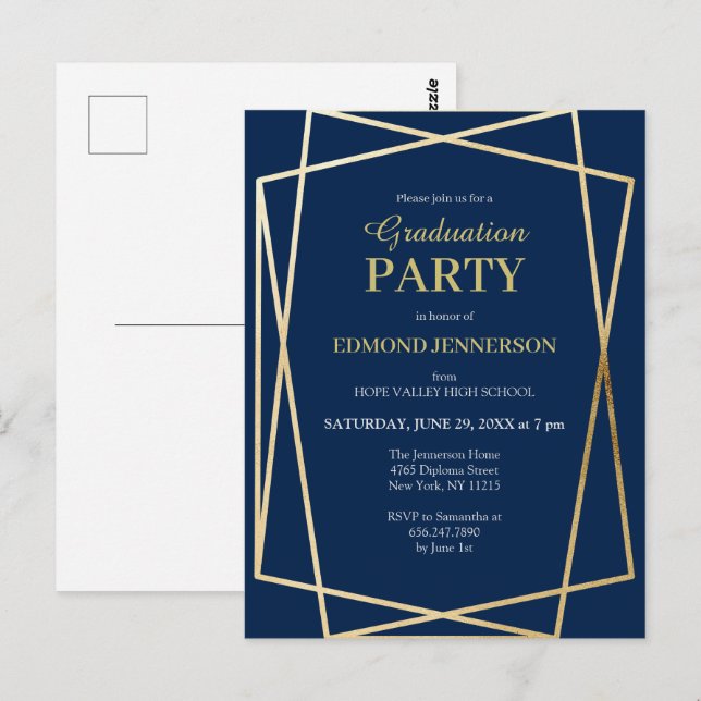 Klass 2025 Studenten Vykort (Fram/baksida)