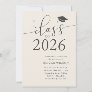 Klass 2025 Studentfest av Cream Inbjudningar