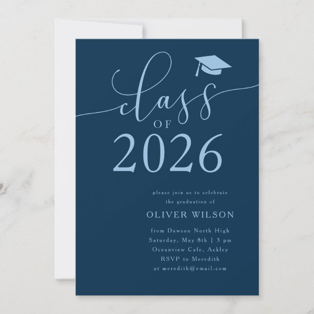 Klass 2025: Studentfest inom marinen Inbjudningar (Framsida)