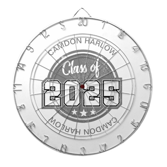 Klass 2025 Vintage Student Namn Darttavla (Framsidan)
