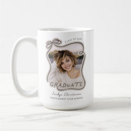 Klass 2026 Anpassad Båge Foto Examen Kaffemugg