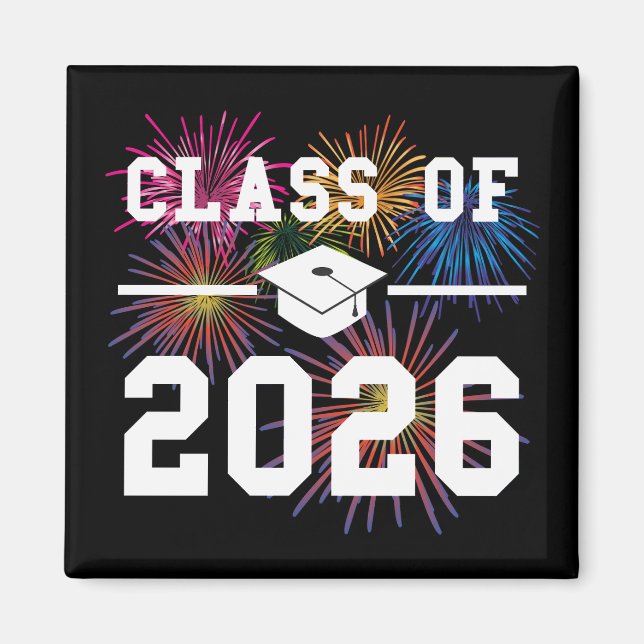 Klass 2026 Avslutningsår Magnet (Framsidan)