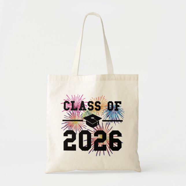 Klass 2026 Avslutningsår Tygkasse (Framsidan)