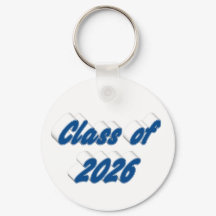 Klass 2026 blå typografi examen